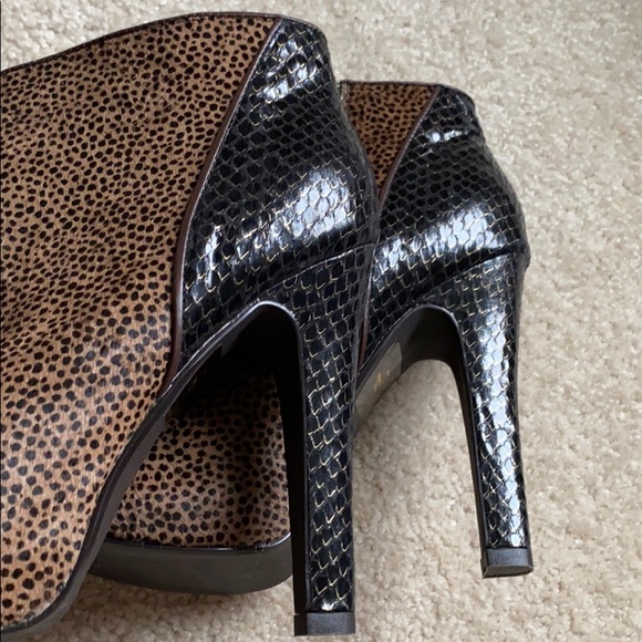 Colin Stuart animal print calf hair platform bootie - Picture 11 of 11